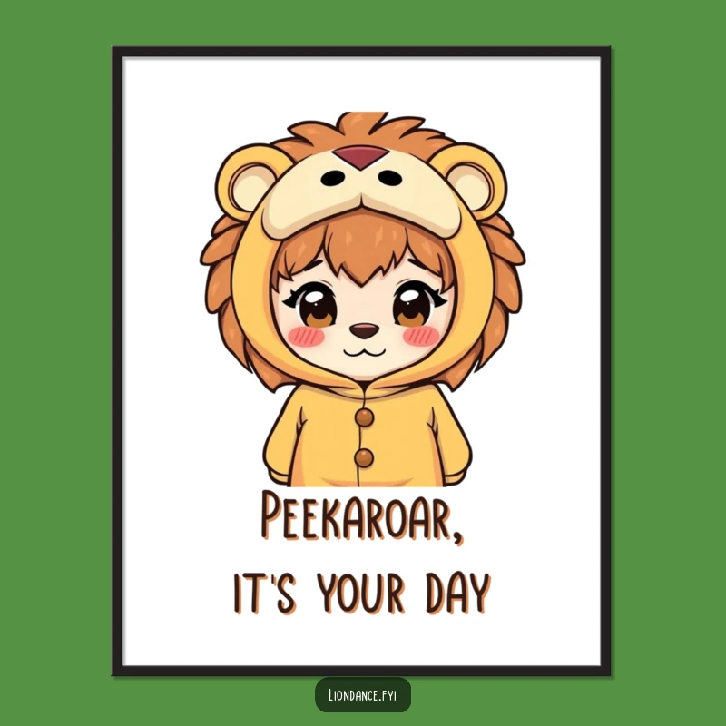 Funny Free Printable Wall Art: Peek-a-Boo Lion, Hilarious Downloadable Decor