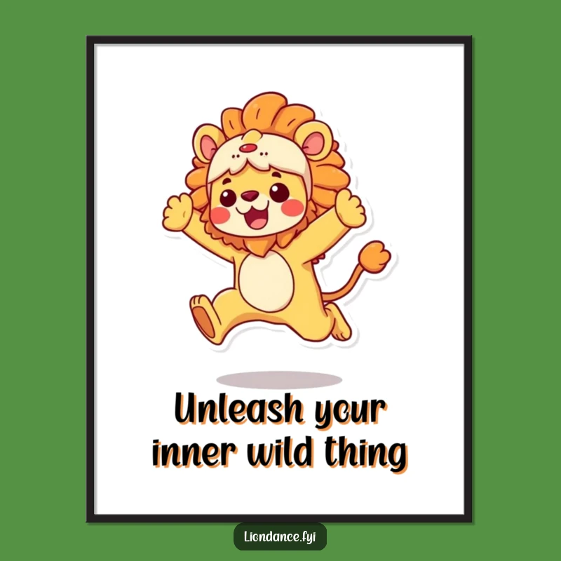 Free Printable Wall Art: Dynamic Lion Leaping for Energetic Decor