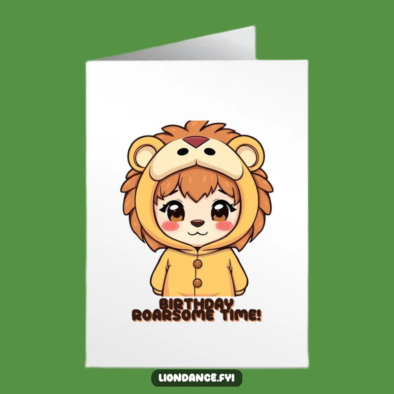 Free Printable Birthday Card: Peek-a-Boo Lion, Funny Downloadable Gift