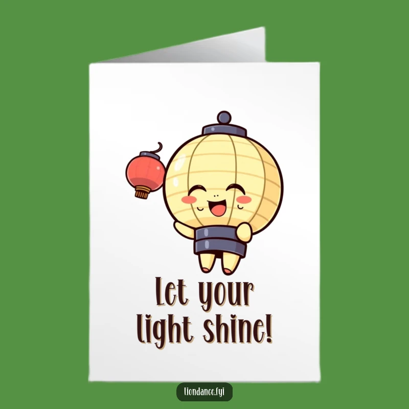 Free Printable Congrats Card: Joyful Lantern, Funny Downloadable Gift for Wins