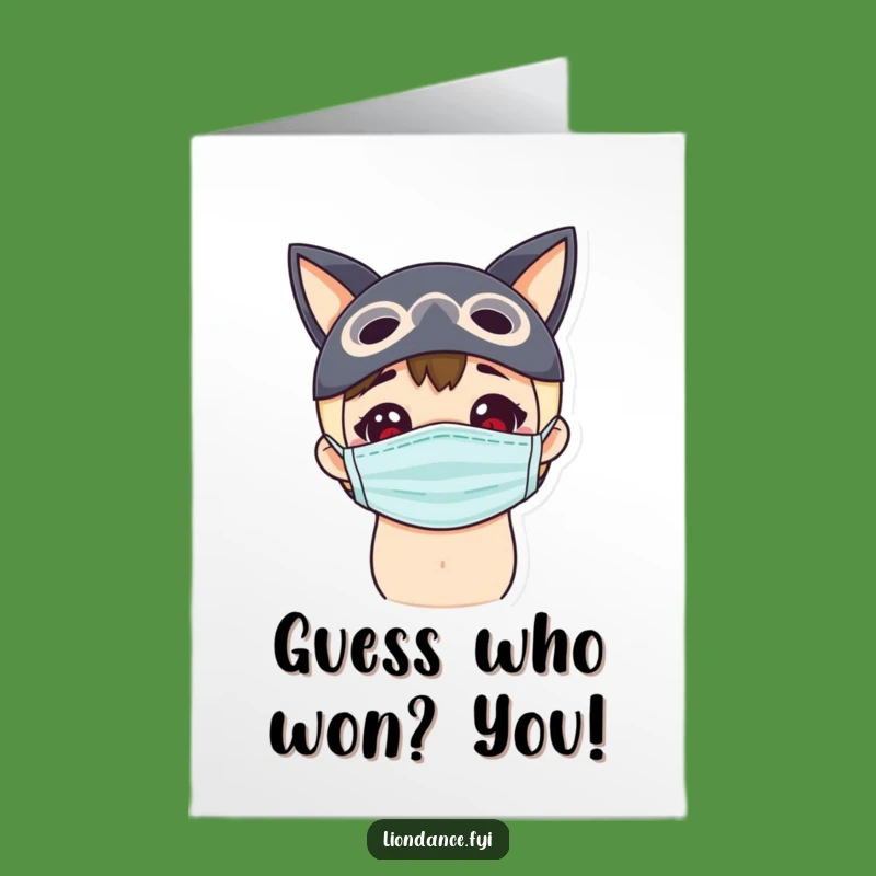 Free Printable Congrats Card: Masked Curiosity - Celebrate with Intrigue!