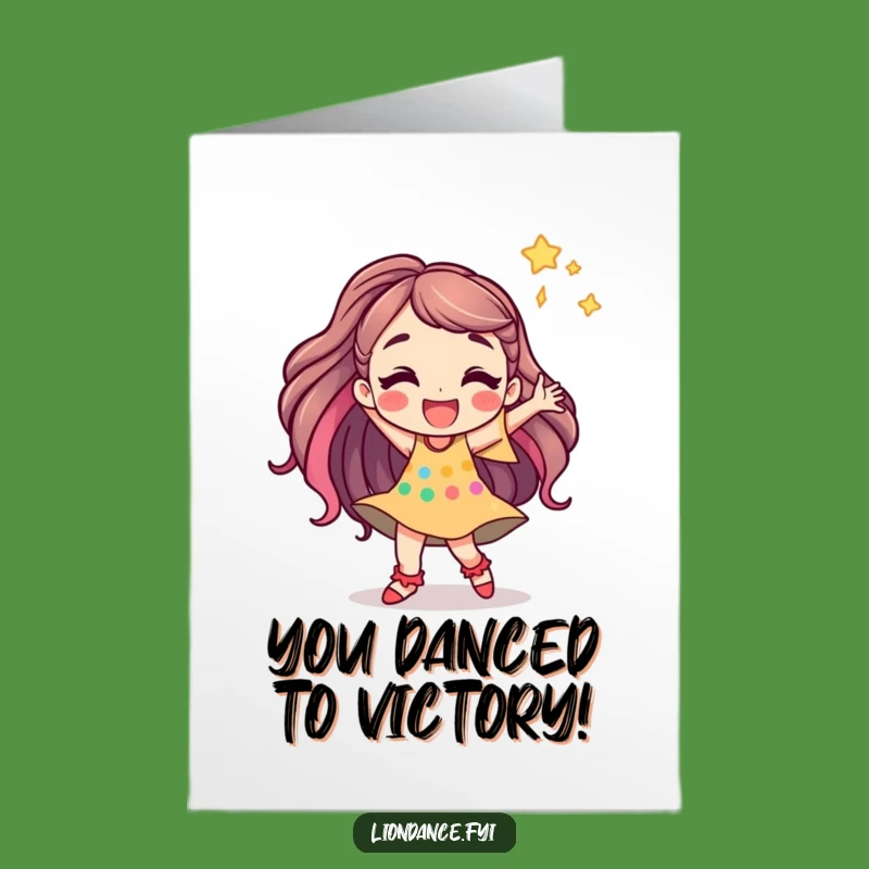 Free Printable Congrats Card: Jubilant Dancer - Joyful Downloadable Gift