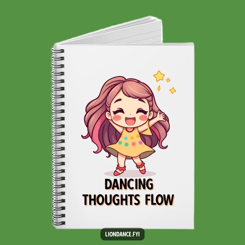 Funny Dancing Character Notebook - Journal Your Energetic Ideas Gift