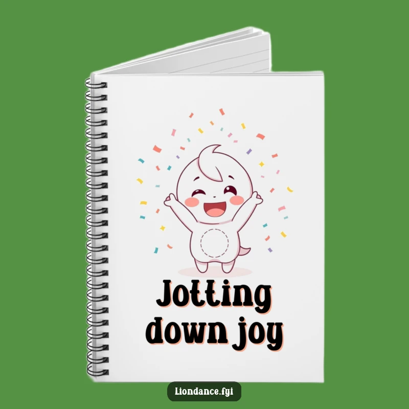 Funny Confetti Notebook: Happy Character Lined Pages & Funny Gift