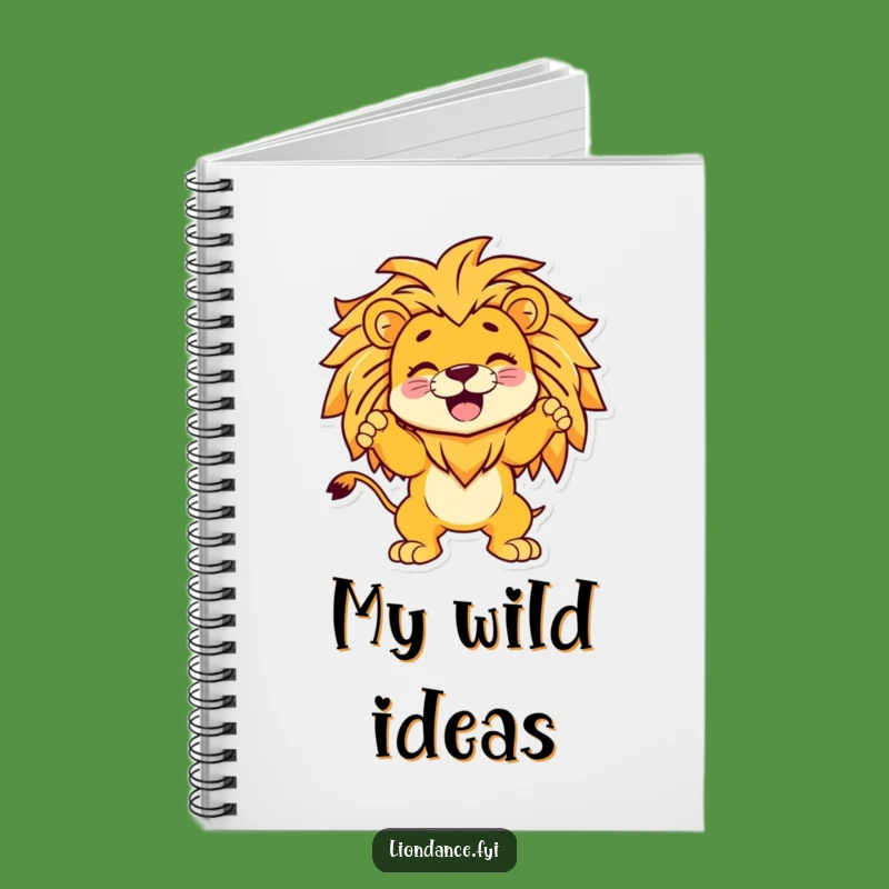 Funny Giggling Character Lion Notebook - Creative & Humorous Journal Gift