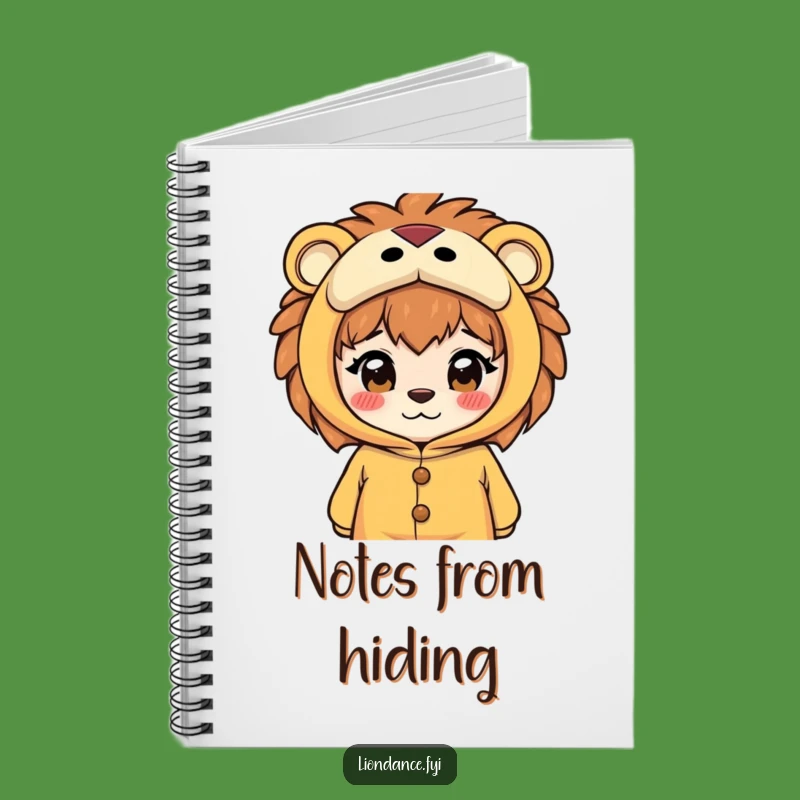 Funny Lion Costume Notebook: Jot Ideas with Curiosity, Perfect Funny Gift!