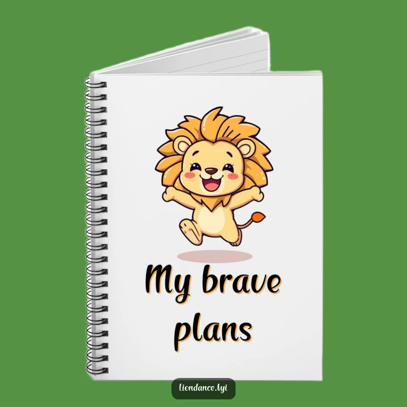 Funny Lion Mane Notebook: Jot Down Brave Ideas, Perfect for Aspiring Leaders