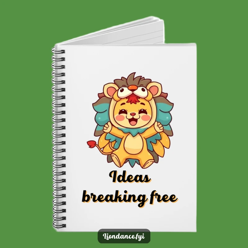 Funny Lion Costume Leap Notebook: Character Reveal, Joyful Pages, Gift