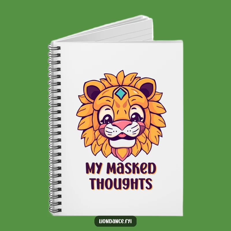 Funny Lion Mask Notebook: Jot Down Mysterious Ideas, A Humorous Gift