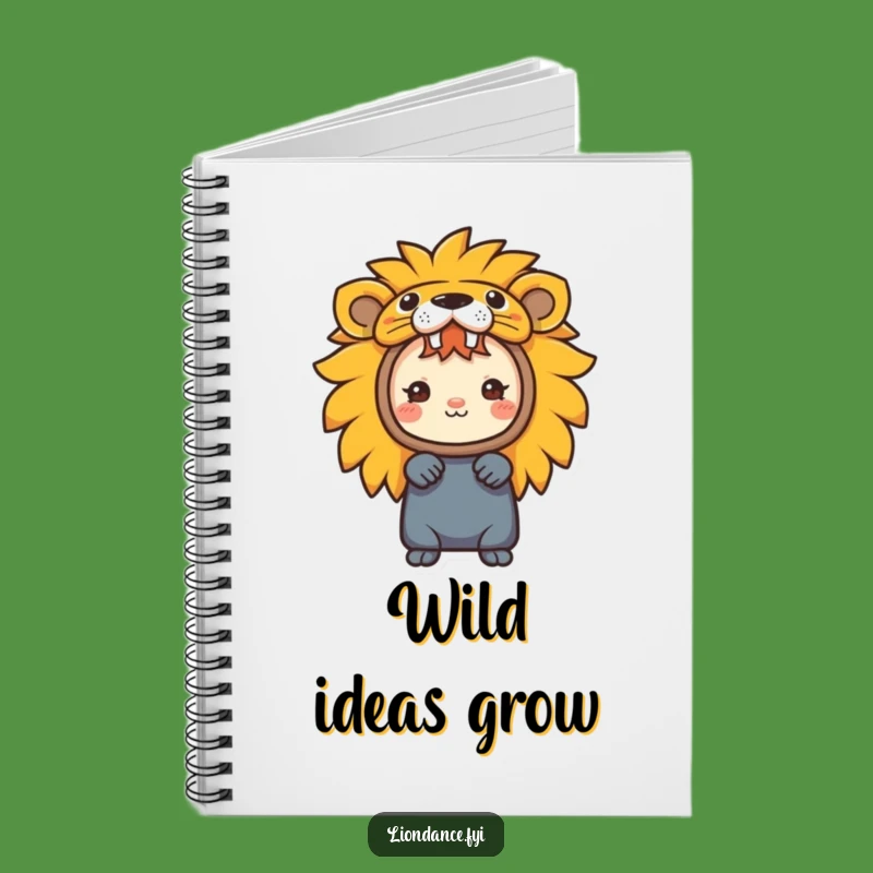 Funny Lion Costume Notebook a Playful Journal Gift for Ideas