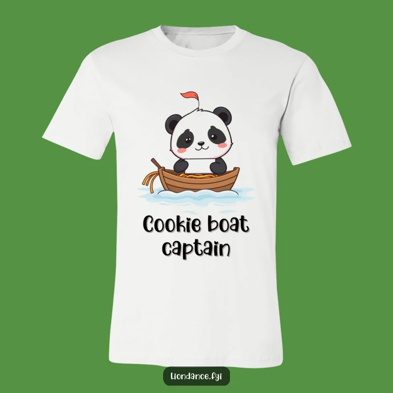 Funny Panda Fortune Cookie T-Shirt: Noodle Ocean Sailing Tee Gift