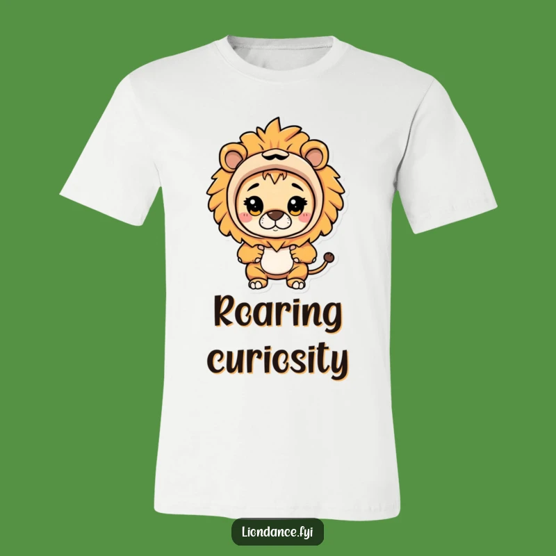 Funny Lion Costume T-Shirt: Curious Peek for a Bold and Hilarious Look