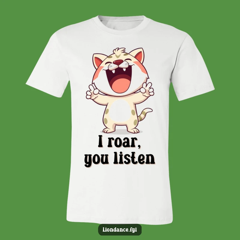 Funny Roaring Character T-Shirt - Express Your Inner Lion Gift