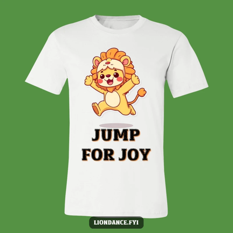 Funny Lion Costume T-Shirt: Dynamic Leap Design, Express Your Wild Side!
