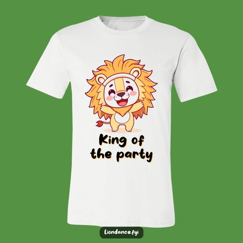 Funny Lion Costume Spin T-Shirt: Playful Character, Happy Dance Tee, Gift