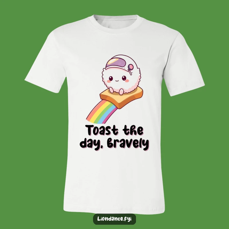Funny Rainbow Toast Creature T-Shirt - Adventure Humor & Whimsical Design