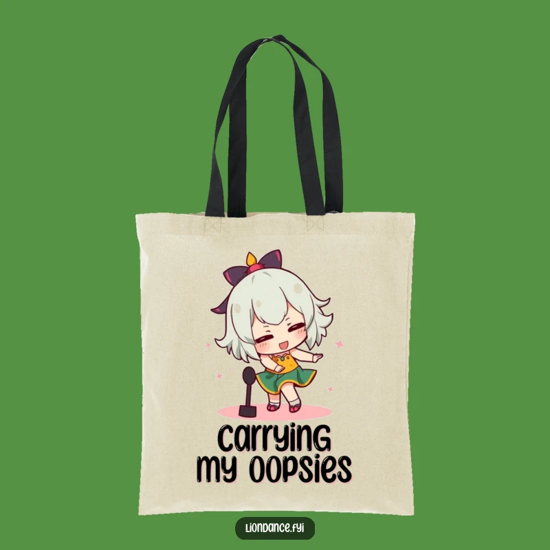 Funny Tripping Dancer Tote Bag: Comical Dance Prop Mishap Bag, Practical Funny Gift