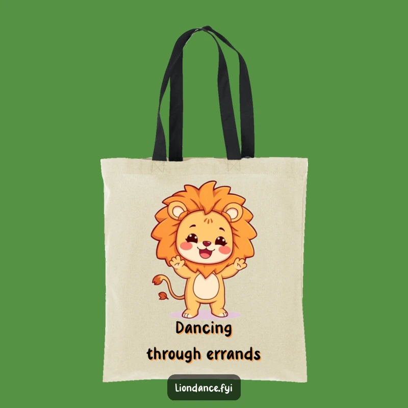 Funny Dancing Lion Tote Bag: Silly Dance Character, Carry Your Fun On the Go