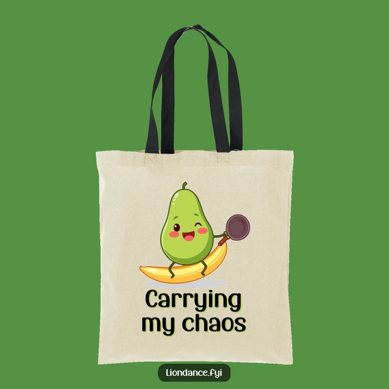 Funny Avocado Banana Tote Bag: Hilarious Wok Carry-All Gift