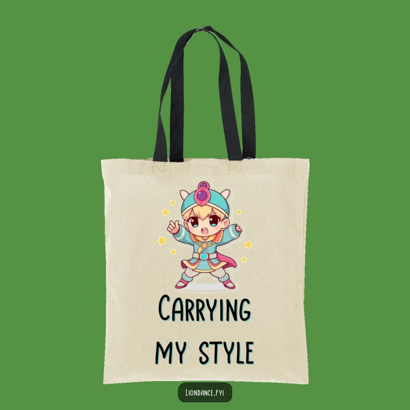 Funny Costume Tote Bag: Carry Your Style with Dynamic Pose - Funny Gift!