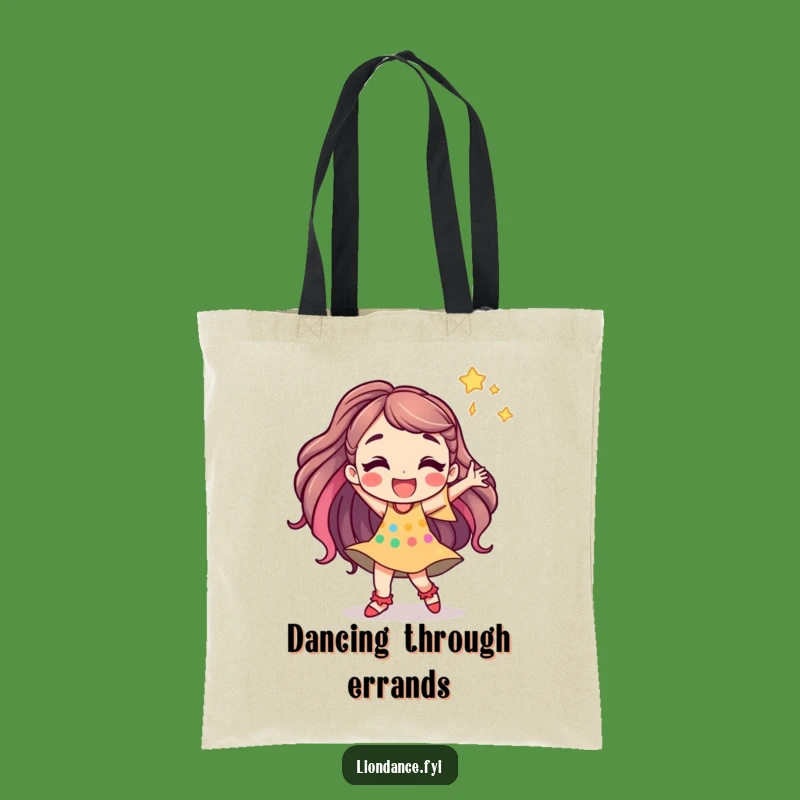 Funny Dancing Character Tote Bag - Carry Your Rhythm Everywhere Gift