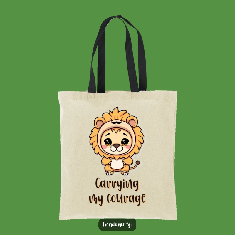 Funny Lion Costume Tote Bag: Carry Your Curiosity in Hilarious Style Gift