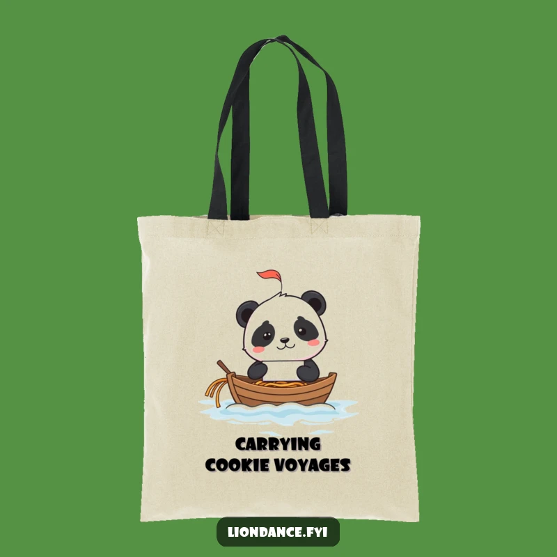 Funny Panda Noodle Tote Bag: Hilarious Fortune Cookie Carry-All Gift