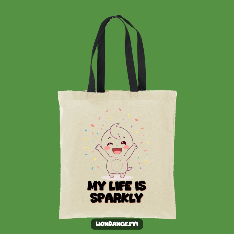 Funny Confetti Toss Tote Bag: Happy Design, Fun & Practical Gift