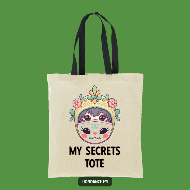 Funny Masked Character Tote: Carry Your Secrets with Stylish Humor!