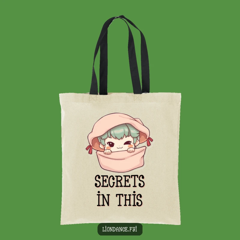 Funny Mischievous Banner Tote Bag - Humorous Gift Tote for Sneaky Shoppers